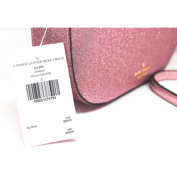 NWT Kate Spade New York glitter camera bag- Pink - Picture 6 of 6